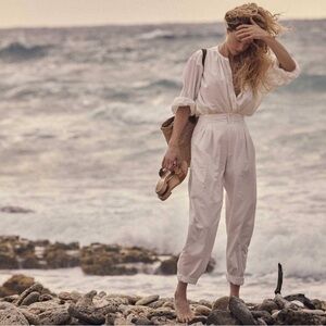 Doen Louvre Pant in Salt